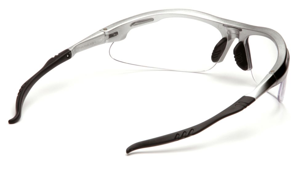 Pyramex Avante Safety Glasses - Clear Lens, Silver Black Frame SSB4510D