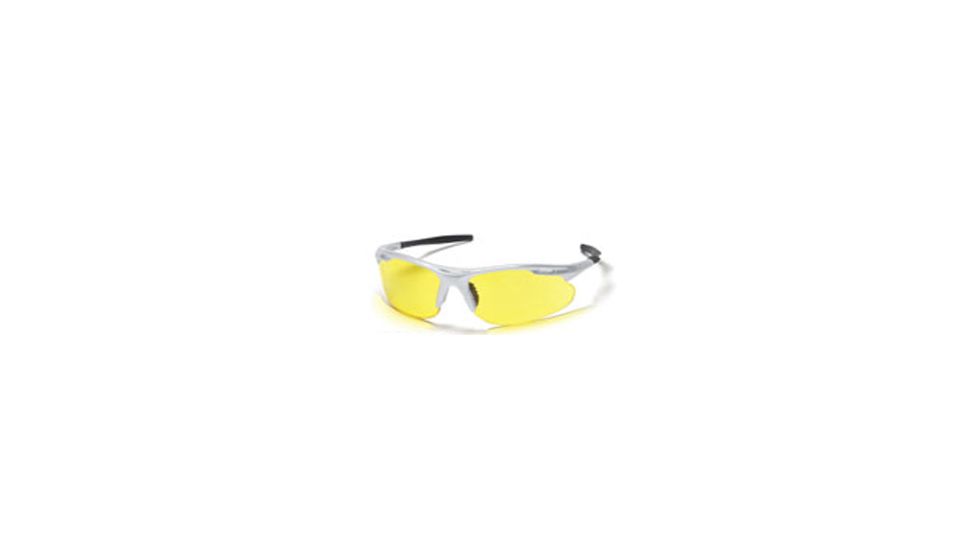 Pyramex Avante Glasses - Silver Frame, Amber Lens