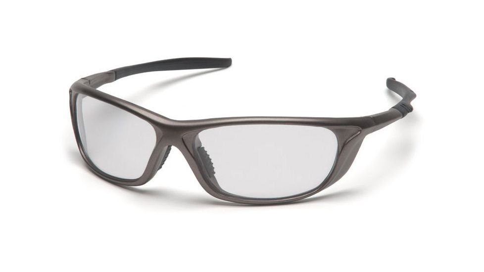 Pyramex Azera Safety Glasses - Clear Lens, Pewter Frame SP4410D