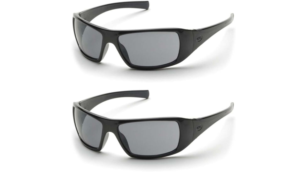 Pyramex Black Frame/Gray Polarized Lens, Pack of 2