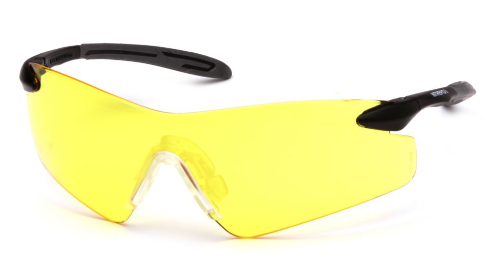 Pyramex Black Gray Temples/Amber Lens SB8830S
