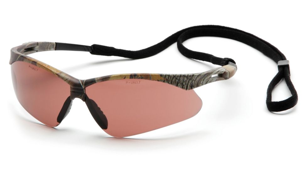 Pyramex Camo Frame/Sandstone Bronze Anti-Fog Lens with Black Cord SCM6318STP
