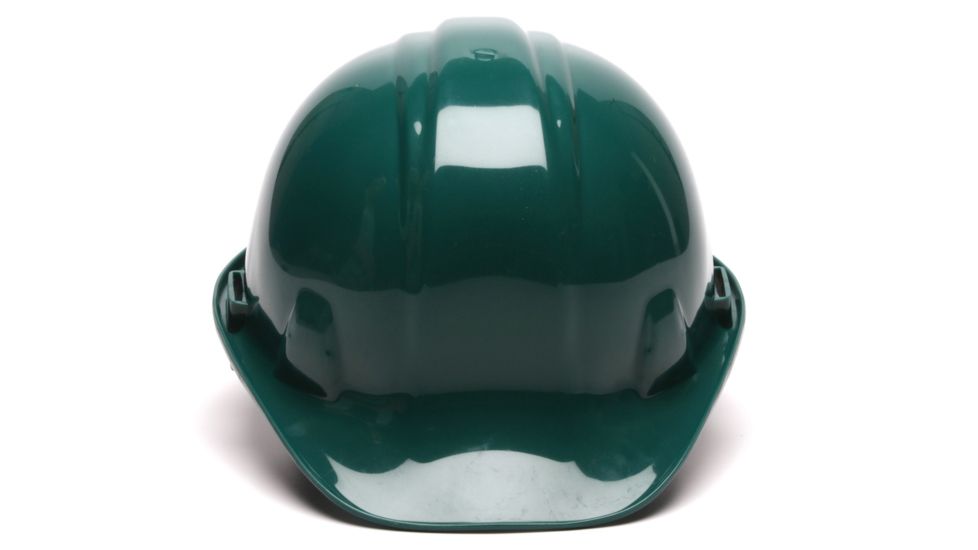 Pyramex Cap Style 6 Point Snap Lock Suspension Hard Hats Green HP16035