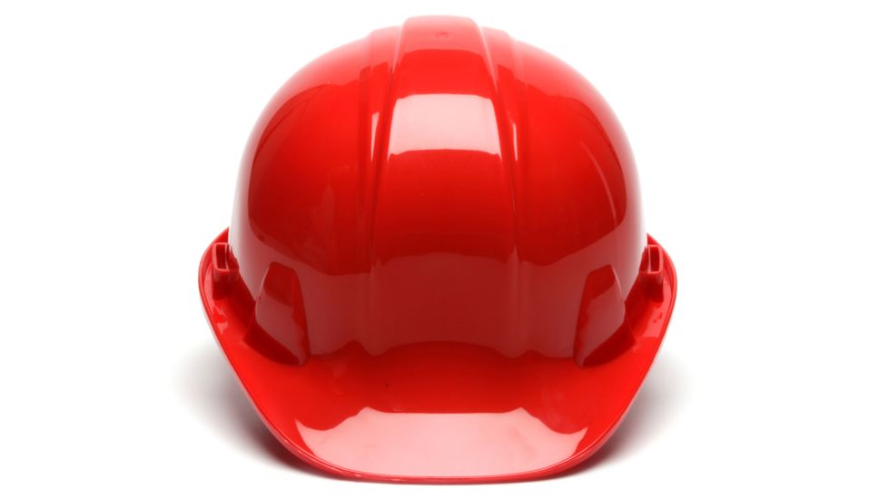 Pyramex Cap Style 6 Point Snap Lock Suspension Hard Hats Red HP16020