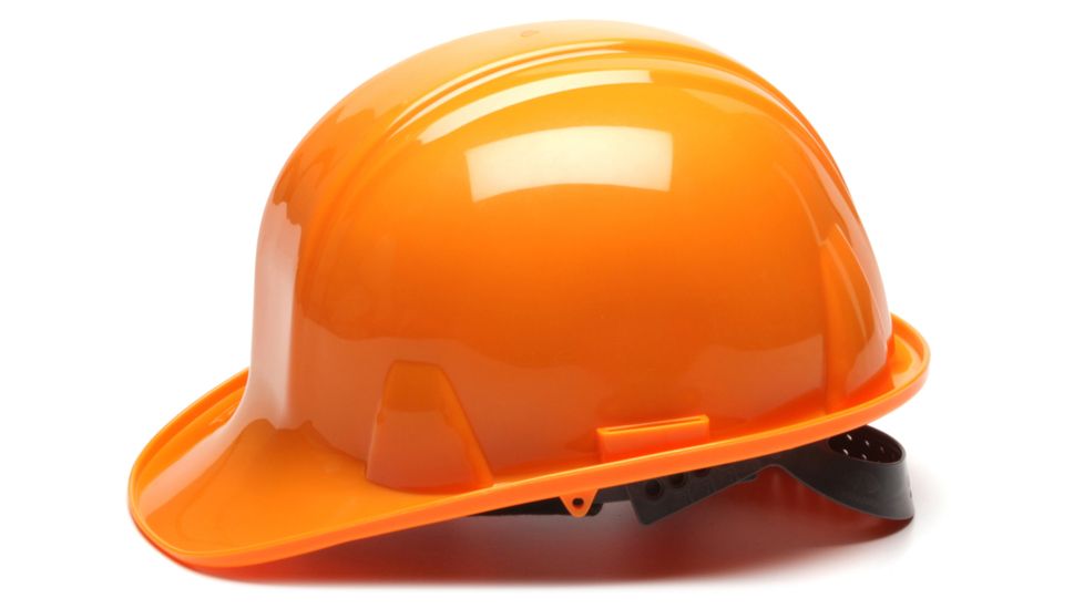 Pyramex Cap Style 6 Point Snap Lock Suspension Safety Helmets Orange HP16040