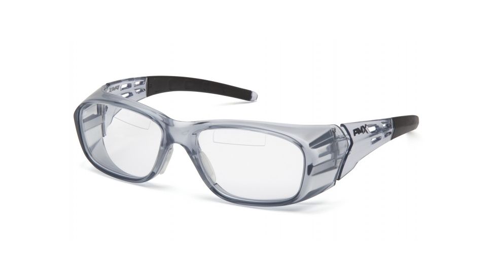 Pyramex Emerge Plus Protection Clear Top +2.5 Insert Reader Lens w/Gray Frame, Gray SG9810TR25