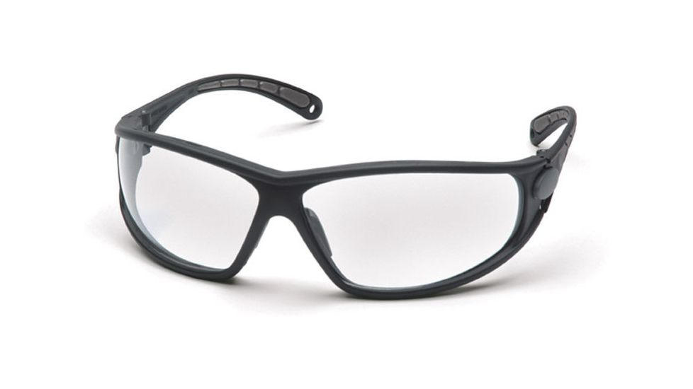 Pyramex Escape Safety Glasses - Clear Lens, Black Frame SB3810D
