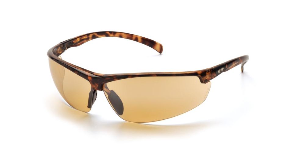 Pyramex Forum Safety Glasses - Tortoise Shell Frame, Bronze Lens