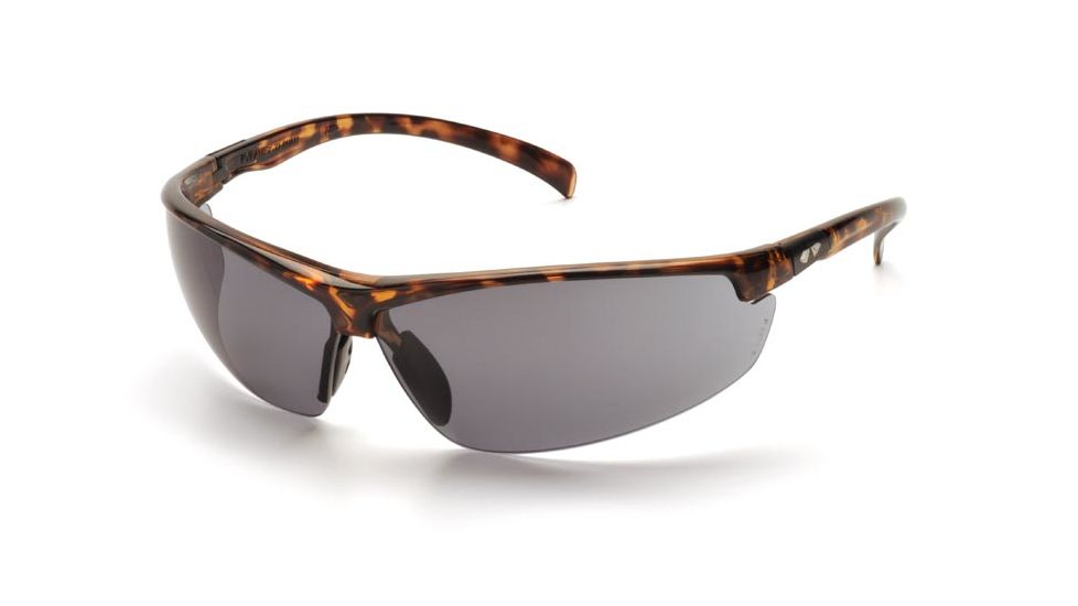 Pyramex Forum Safety Glasses - Tortoise Shell Frame, Gray Lens