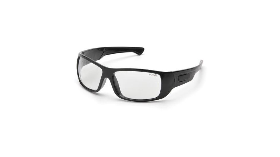 Pyramex Furix Safety Glasses, Black Frame, Clear Anti-Fog lenses, SB8510DT