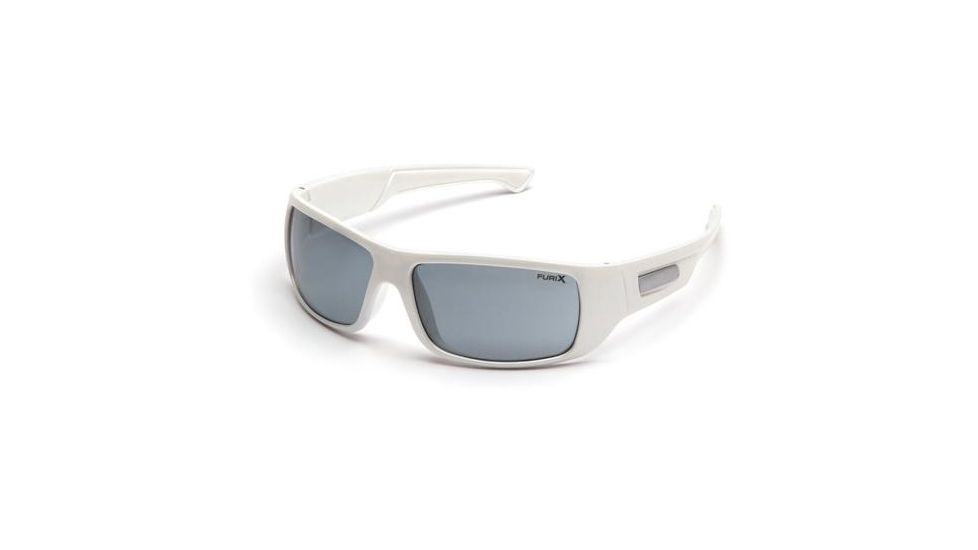 Pyramex Furix Safety Glasses, White Frame, Gray Anti-Fog Lenses, SW8520DT