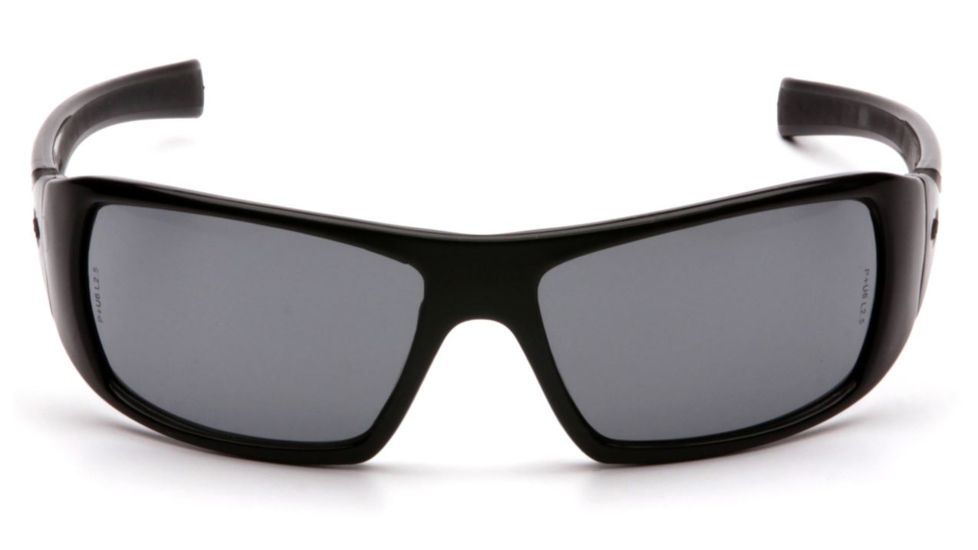 Pyramex Goliath Safety Glasses - Black Frame and Gray Lens SB5620D