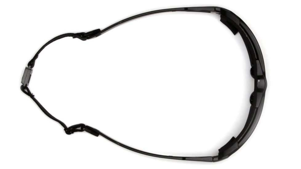 Pyramex Highlander Safety Glasses - Clear Anti-Fog Lens, Black-Red Frame SBR5010DT