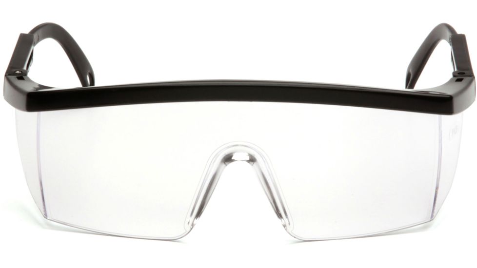 Pyramex Integra Safety Eyewear - Clear Lens, Black Frame SB410S