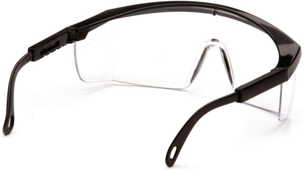 Pyramex Integra Safety Eyewear - Clear Lens, Black Frame SB410S