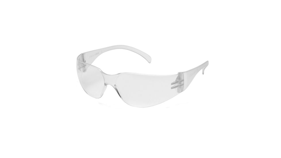 Pyramex Intruder Safety Glasses w/Clear-Uncoated Lens, Clear Frame, S4110SUC