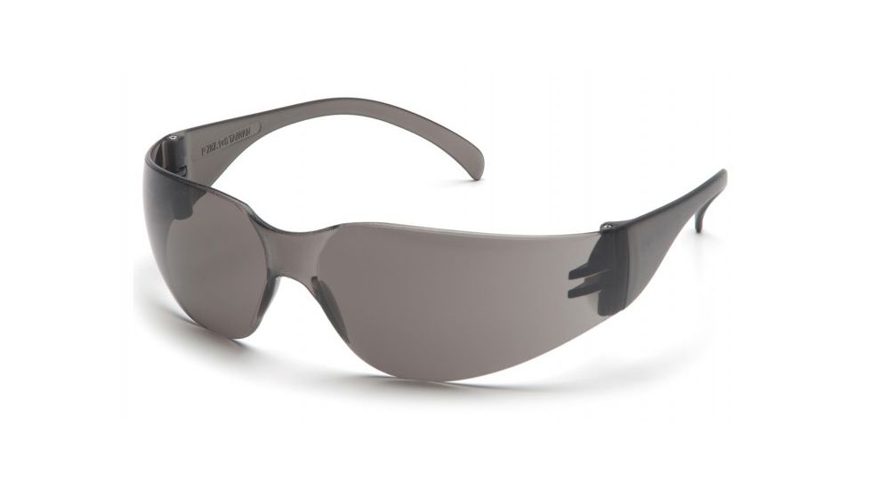Pyramex Intruder Safety Glasses w/Gray-Hardcoated Anti-fog Lens, Gray Frame S4120ST