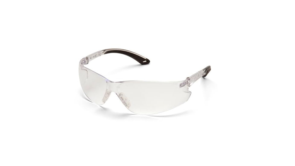 Pyramex Itek Safety Glasses, Clear Frame/Clear Lens with Adjustable Temples S5810SADJ