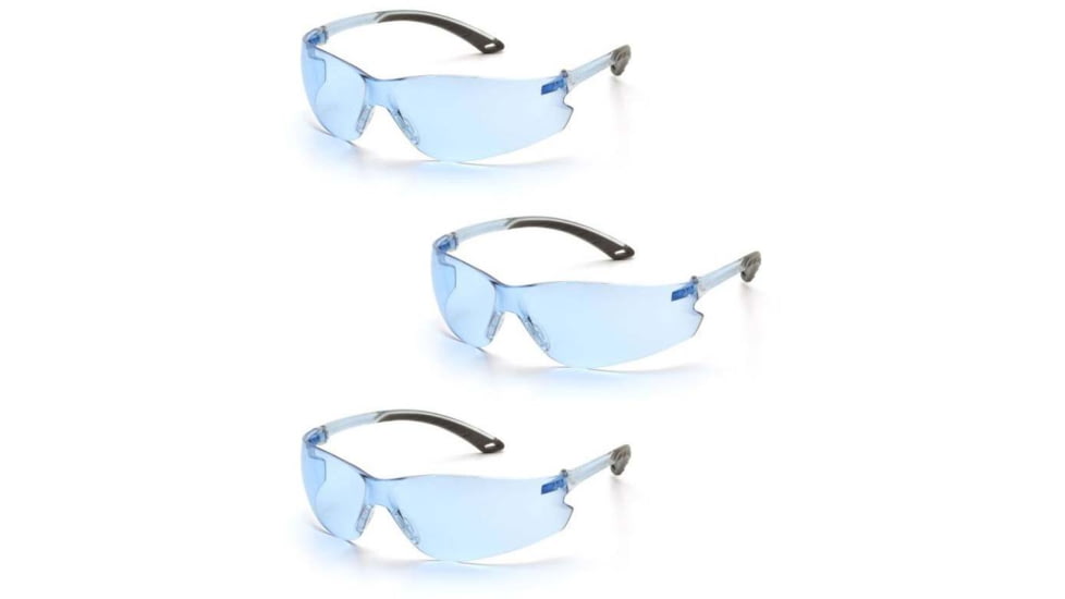 Pyramex Itek Safety Glasses - Infinity Blue Frame, Infinity Blue Lens, Pack of 3