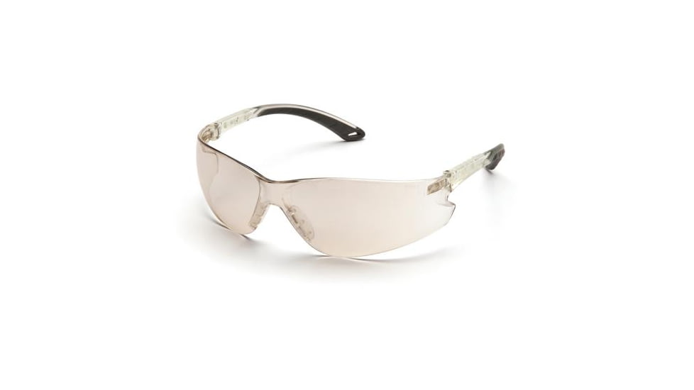 Pyramex Itek Safety Glasses, IO Mirror Frame/IO Mirror Lens w/ Adjustable Temples S5880SADJ