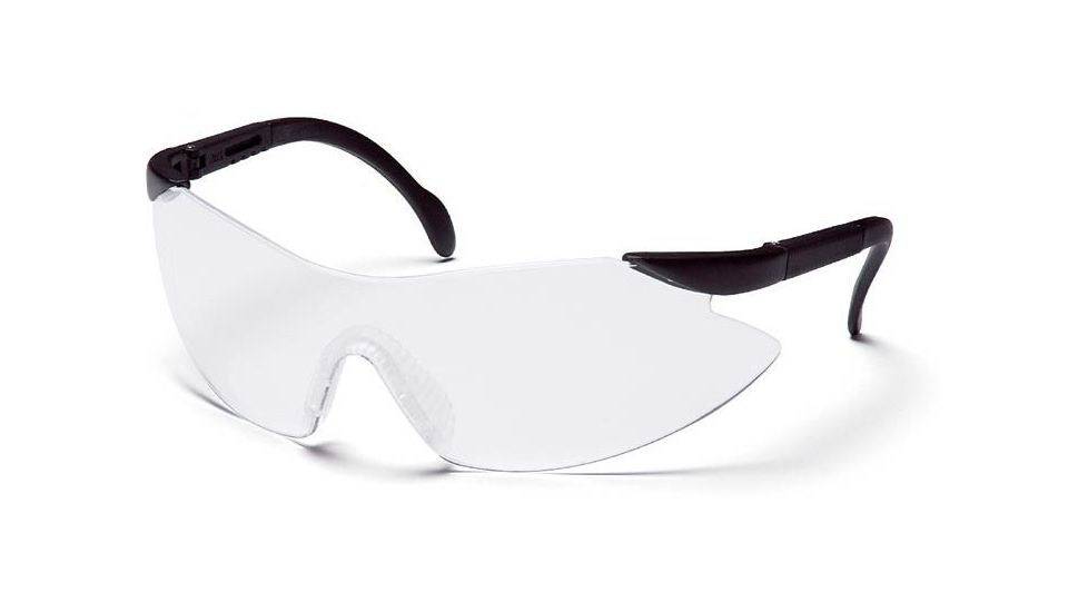 Pyramex Legacy Safety Eyewear - Clear Lens, Black Temples Frame SB2310S