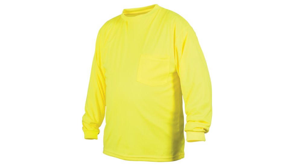 Lumen X Long Sleeve T-Shirt, No Tape, Hi-Vis Lime, Large