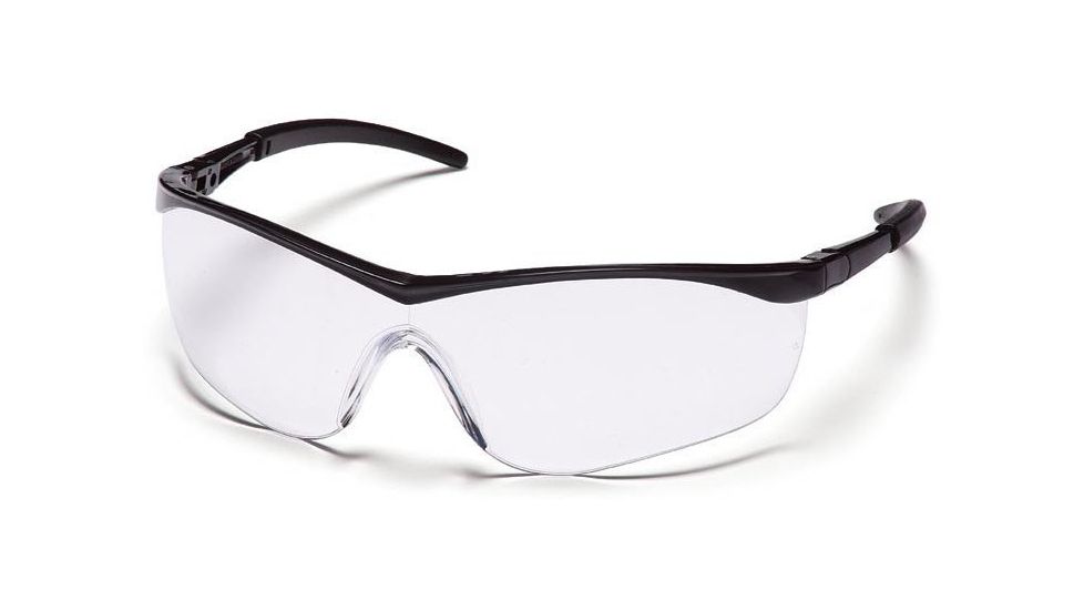 Pyramex Mayan Safety Glasses - Clear Lens, Black Frame SB2610D