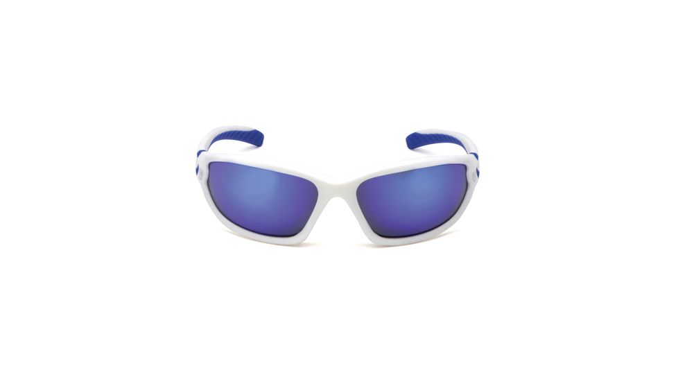 Pyramex Ocoee Ice Blue Mirror Lens White Frame