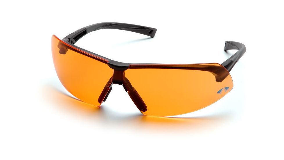 Pyramex Onix Safety Glasses - Orange Lens, Black Frame SB4940S