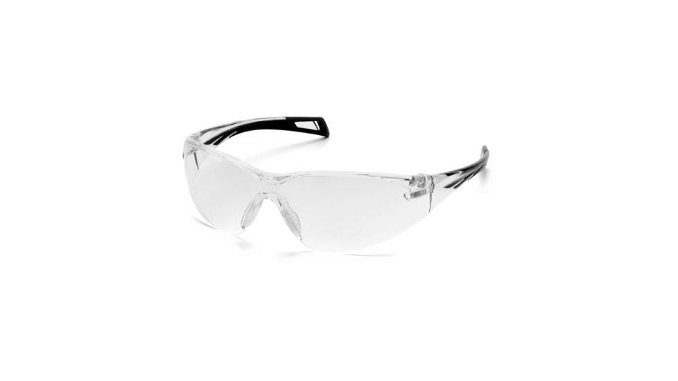 Pyramex PMXSlim Safety Glasses, Matte Black Frame &amp; Clear Anti-Fog Lens SB7110ST