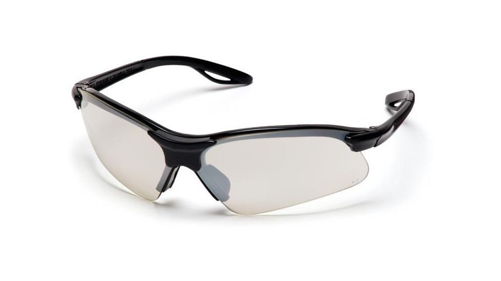 Pyramex Presidente Safety Eyewear - Indoor/Outdoor Mirror Lens, Black Frame SB2280S