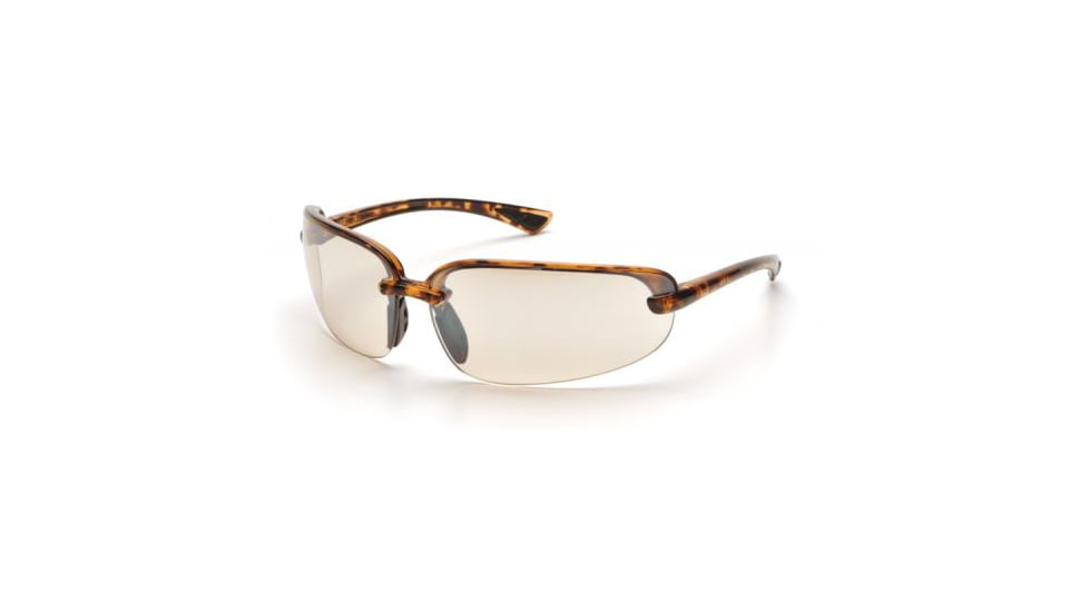 Pyramex Protocol Safety Glasses, Tortoise Shell Frame, Indoor/Outdoor Mirror Lens ST6280D