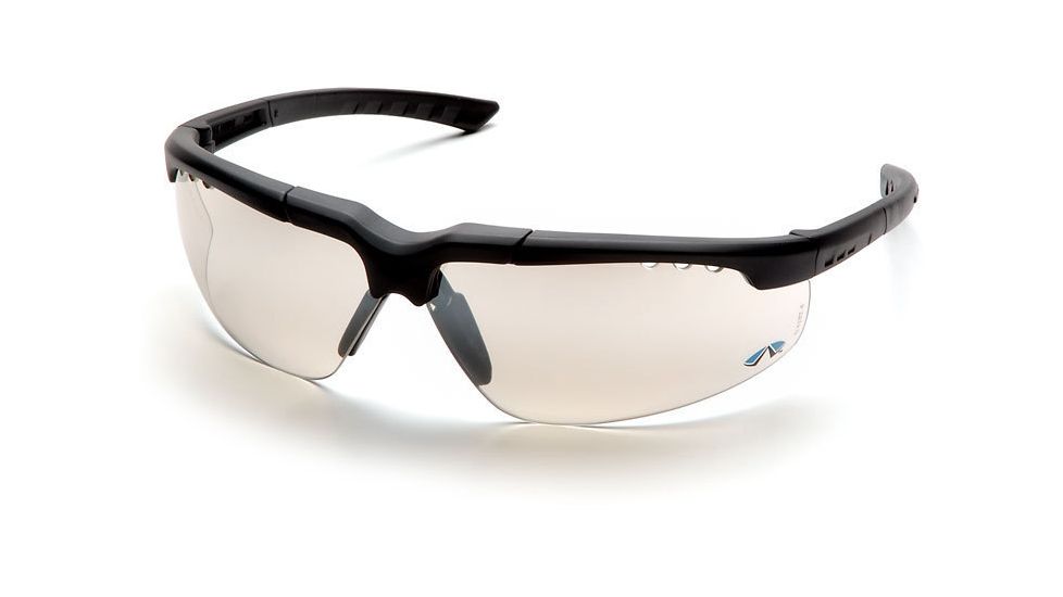 Pyramex Reatta Safety Glasses - Indoor/Outdoor Mirror Lens, Charcoal Frame SCH4880D