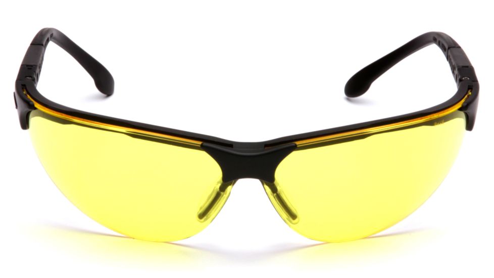 Pyramex Rendezvous Safety Glasses - Amber Lens, Black Frame SB2830S