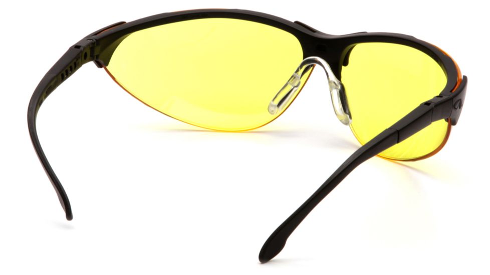 Pyramex Rendezvous Safety Glasses - Amber Lens, Black Frame SB2830S