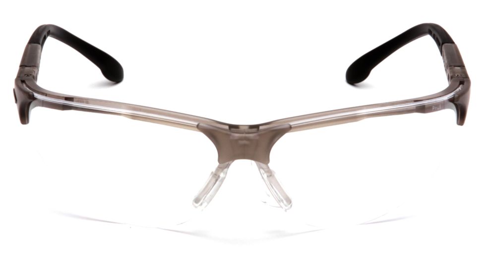Pyramex Rendezvous Safety Glasses - Clear Anti-Fog Lens, Crystal Gray Frame SCG2810ST