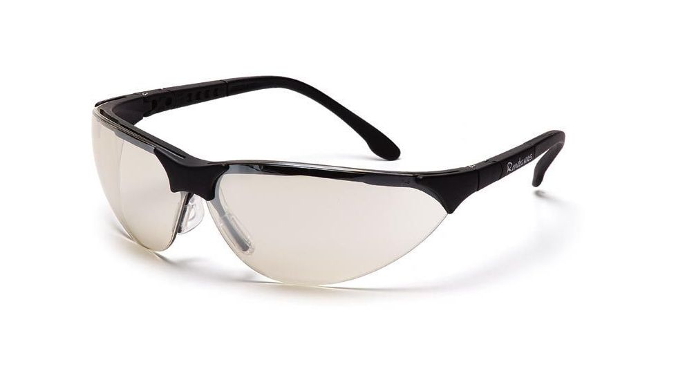 Pyramex Rendezvous Safety Glasses - Indoor/Outdoor Mirror Lens, Black Frame SB2880S