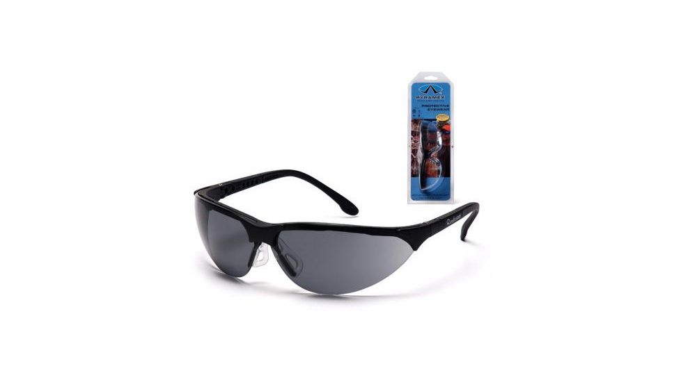 Pyramex Rendezvous Safety Glasses w/ Black Frame Gray Anti-fog Lens SB2820ST3