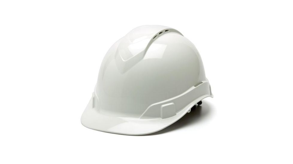 Pyramex Ridgeline Vented Cap Helmet, White, Box HP44110V