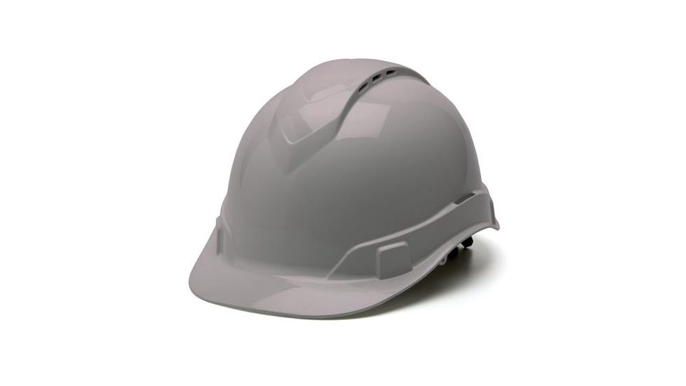 Pyramex Ridgeline Vented Cap Helmet, GRAY, Box HP44112V