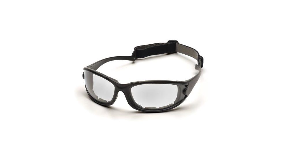 Pyramex PMXCEL Safety Glasses Matte Black Frame, Clear Anti-Fog Lens SB7310DT