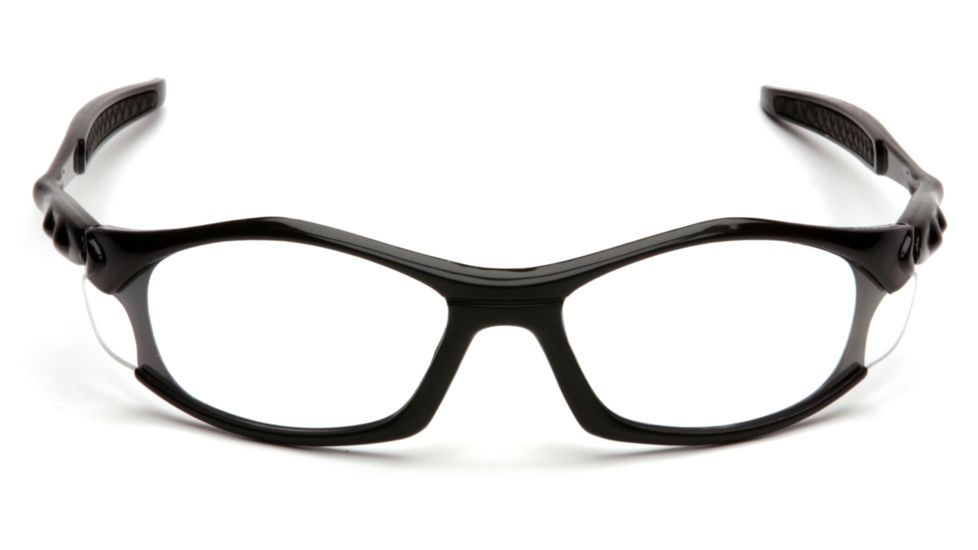 Pyramex Solara Safety Glasses - Clear Lens, Black Frame SB4310D