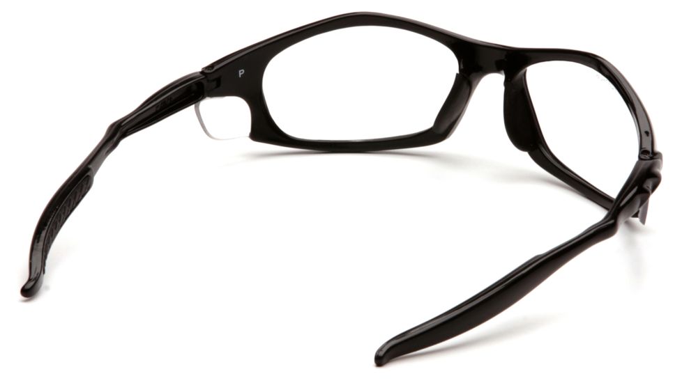 Pyramex Solara Safety Glasses - Clear Lens, Black Frame SB4310D