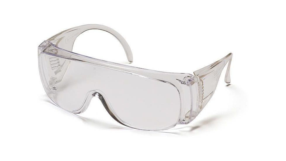 Pyramex Solo Safety Glasses - Clear - Scratch Coated Lens, Clear Frame S510SHC