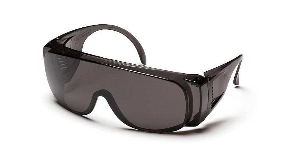 Pyramex Solo Safety Glasses - Gray Lens, Gray Frame S520S