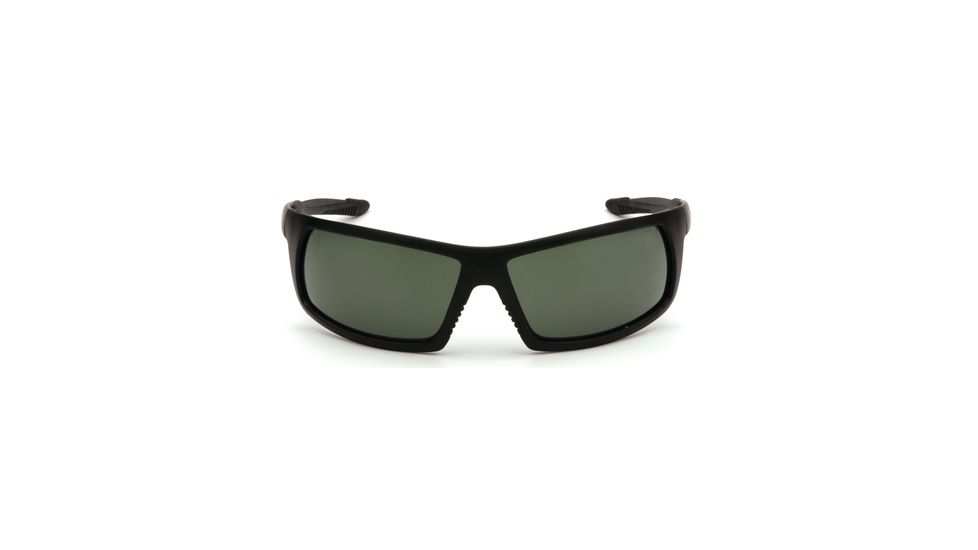 Pyramex Stonewall Smoke Green Lens Black Frame