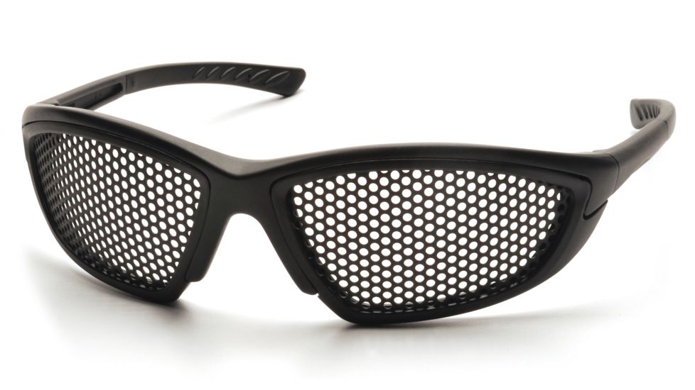 Trifecta Mesh Lens Safety Glasses, Black