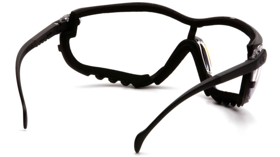 Pyramex V2G Safety Glasses - Clear Anti-Fog Lens, Black Frame GB1810ST