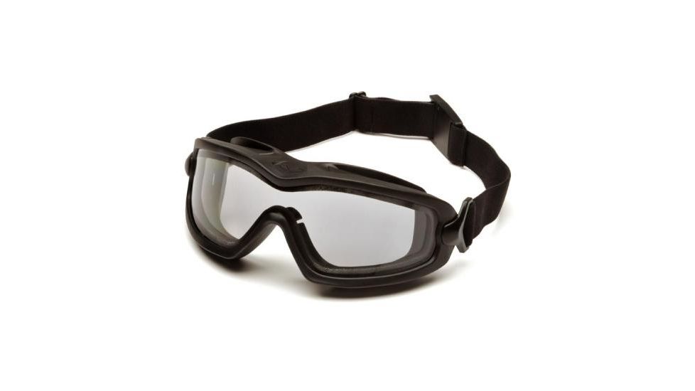 Pyramex V2G-XP Safety Goggles - Black Frame, Dual Clear Anti-Fog Lens