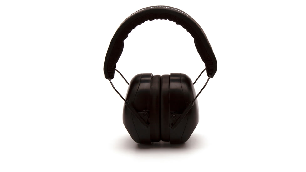 Pyramex VGPM8011C Venture Gear V80 Muff 26 DB Over The Head Black Ear Cups With
